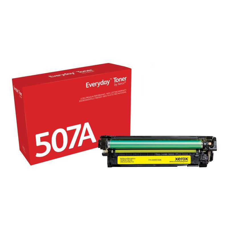 Everyday Toner ™ di Xerox Giallo compatibile con HP 507A (CE402A), Capacità standard 006R03686