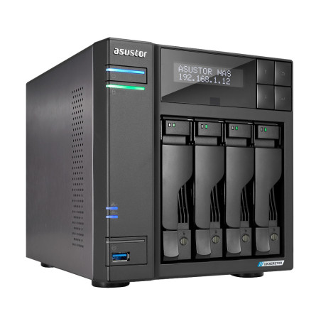 Asustor LOCKERSTOR 4 Gen2+ NAS Desktop Intel® Celeron® N5105 4 GB DDR4 ADM Nero