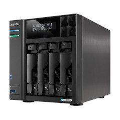 Asustor LOCKERSTOR 4 Gen2+ NAS Desktop Intel® Celeron® N5105 4 GB DDR4 ADM Nero