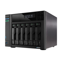 Asustor LOCKERSTOR 6 Gen2 NAS Desktop Intel® Celeron® N5105 8 GB DDR4 HDD ADM Nero