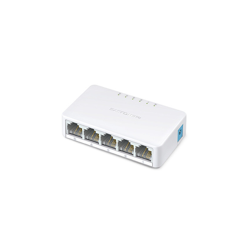 Mercusys MS105 switch di rete Non gestito Fast Ethernet (10/100) Bianco Mercusys MS105 switch di rete Non gestito Fast Ethernet (10/100) Bianco