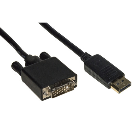 LINK Cavo Displayport Maschio - Dvi Maschio Contatti Dorati Mt. 1