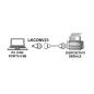 LINK Adattatore Da Pc Usb 2.0 A Porta Seriale Rs232 9 Pin Maschio Con Cavo Cm 80