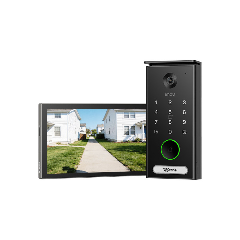 Imou Videocitofono VDP7 - 5MP, schermo da 7'', Collegamento a 2 fili, Dual-Band WiFi 2.4GHz/ 5GHz, 4 modalità di apertura,