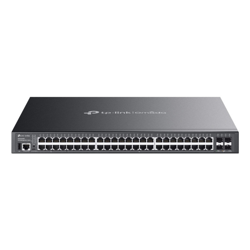 TP-Link Omada SG5452XMPP switch di rete Gestito L3 Gigabit Ethernet (10/100/1000) Supporto Power over Ethernet (PoE) Nero TP-Link Omada SG5452XMPP switch di rete Gestito L3 Gigabit Ethernet (10/100/1000) Supporto Power over Ethernet (PoE) Nero