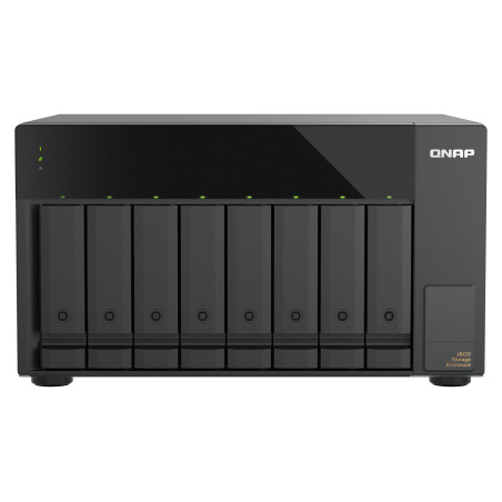 QNAP TL-D810TC4 array di dischi 0 TB Desktop Nero