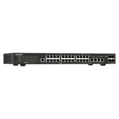 QNAP QSW-M2130P-2C2S26T switch di rete Gestito L2 2.5G Ethernet (100/1000/2500) Supporto Power over Ethernet (PoE) 1U Nero