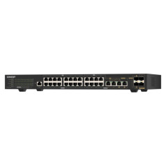 QNAP QSW-M2130P-2C2S26T switch di rete Gestito L2 2.5G Ethernet (100 1000 2500) Supporto Power over Ethernet (PoE) 1U Nero