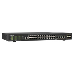 QNAP QSW-M2130P-2C2S26T switch di rete Gestito L2 2.5G Ethernet (100 1000 2500) Supporto Power over Ethernet (PoE) 1U Nero