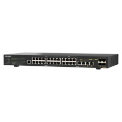 QNAP QSW-M2130P-2C2S26T switch di rete Gestito L2 2.5G Ethernet (100 1000 2500) Supporto Power over Ethernet (PoE) 1U Nero