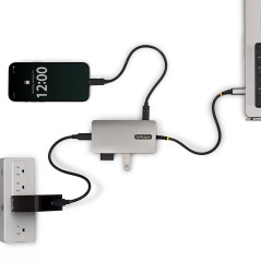StarTech.com Adattatore Multiporta USB-C con HDMI 4K 60Hz, PD 140W, Hub USB 10Gbps, GbE, Slot SD MicroSD, Mini Dock