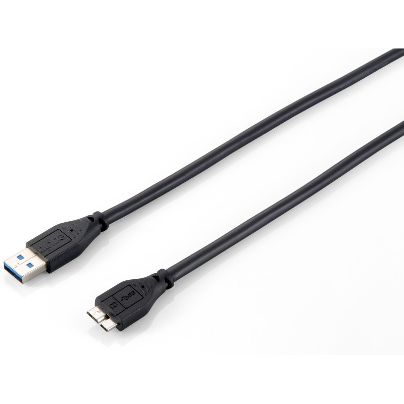 Equip 128397 Cavo da USB 3.0 A a Micro-B, M/M, 1,8 m, 5Gbps, nero Equip 128397 Cavo da USB 3.0 A a Micro-B, M/M, 1,8 m, 5Gbps, nero