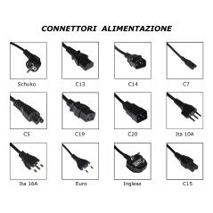 LINK Cavo Alimentazione Schuko - Presa Iec C13 Dritta Mt. 3