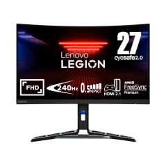 Lenovo Legion R27fc-30 - Monitor Gaming 27" VA Curvo 1500R FHD 1920x1080 0 280Hz 0.5ms - Speakers AMD FreeSync + NVIDIA G-Sync