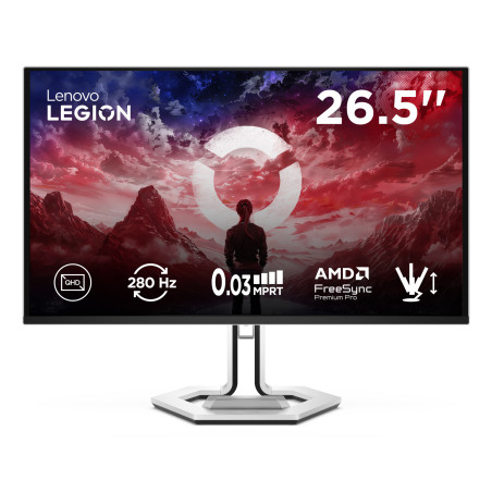 Lenovo Legion Pro 27Q-10 - Monitor Gaming 26.5" QD-OLED Flat QHD 2560x1440 0 280Hz 0.03ms - AMD FreeSync Premium Pro + VESA