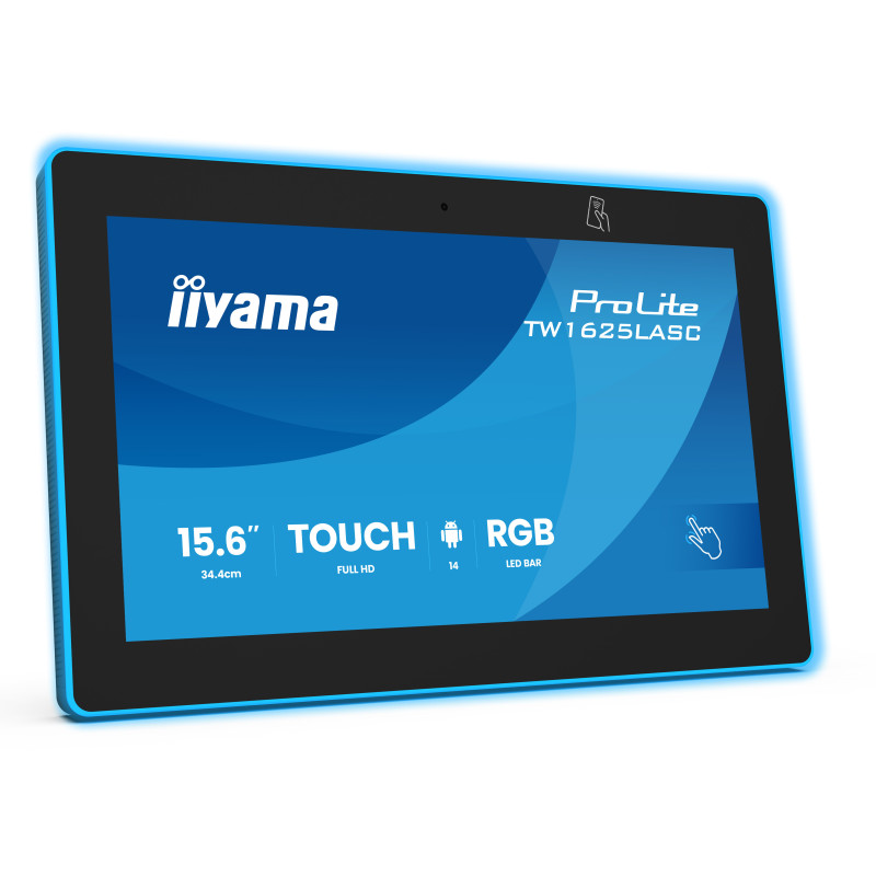 iiyama TW1625LASC-B3PNR espositore per sale riunioni 39,6 cm (15.6") 1920 x 1080 Pixel LED Wi-Fi 6 (802.11ax), Wi-Fi 5