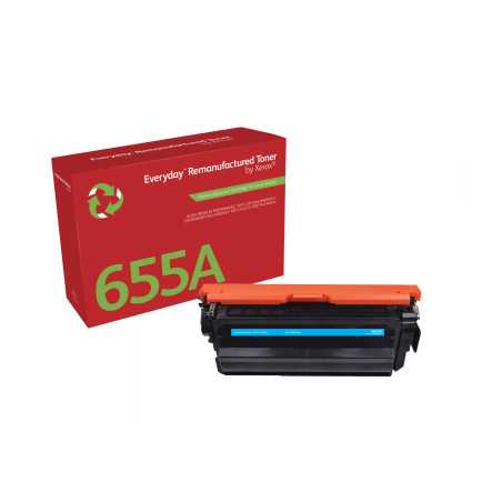 Everyday Rigenerato Toner rigenerato Everyday™ di Xerox Ciano compatibile con HP 655A (CF451A), Capacità standard 006R04344