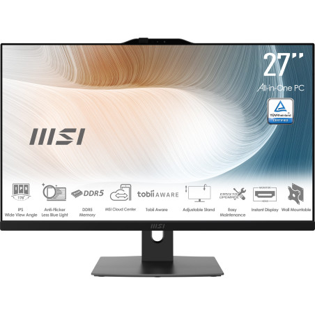 MSI Modern AM272P 1M-848EU All-in-One PC Intel Core 5 120U 68,6 cm (27") 1920 x 1080 Pixel PC All-in-one 8 GB DDR5-SDRAM 512 GB