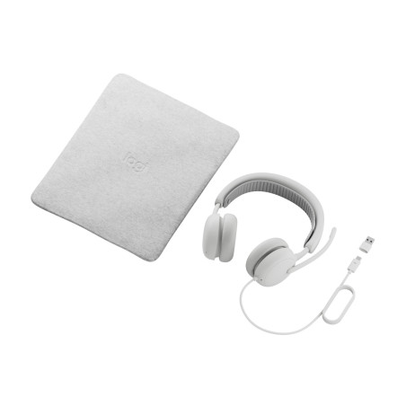 Logitech Zone Wired 2 Auricolare Cablato A Padiglione Musica e Chiamate USB Type-C   USB Type-A Bianco