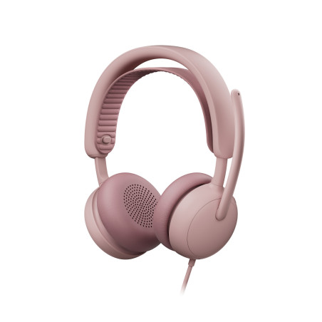 Logitech Zone Wired 2 Auricolare Cablato A Padiglione Musica e Chiamate USB Type-C   USB Type-A Rosa