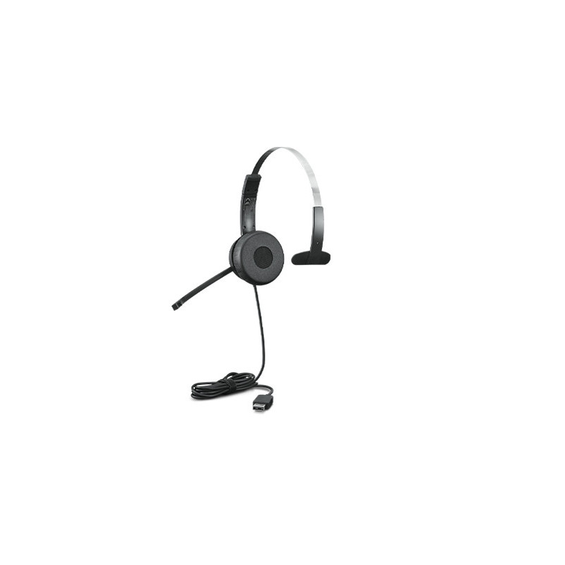 Lenovo 100 Mono Auricolare Cablato A Padiglione Ufficio USB tipo A Nero Lenovo 100 Mono Auricolare Cablato A Padiglione Ufficio USB tipo A Nero