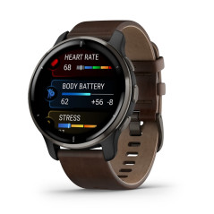 Garmin Venu 2 AMOLED Digitale 416 x 416 Pixel Touch screen Nero, Grigio Wi-Fi GPS (satellitare)