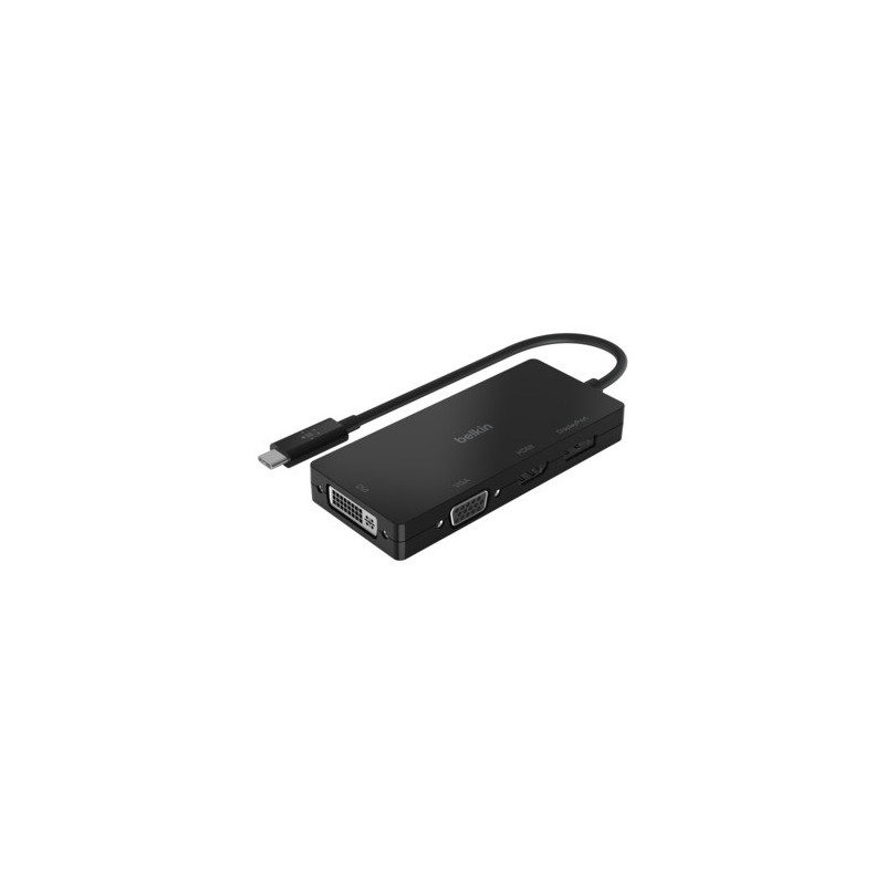 Belkin AVC003BTBK replicatore di porte e docking station per laptop Cablato USB 3.2 Gen 1 (3.1 Gen 1) Type-C Nero Belkin AVC003BTBK replicatore di porte e docking station per laptop Cablato USB 3.2 Gen 1 (3.1 Gen 1) Type-C Nero