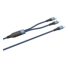 Vultech CS-NCCL12BL cavo USB USB 2.0 1,2 m USB C USB C Lightning 480 Gbit s 100 W Blu