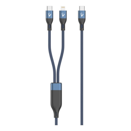 Vultech CS-NCCL12BL cavo USB USB 2.0 1,2 m USB C USB C/Lightning 480 Gbit/s 100 W Blu