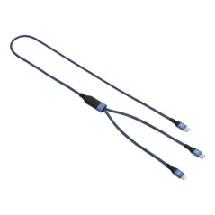 Vultech CS-NCCL12BL cavo USB USB 2.0 1,2 m USB C USB C Lightning 480 Gbit s 100 W Blu