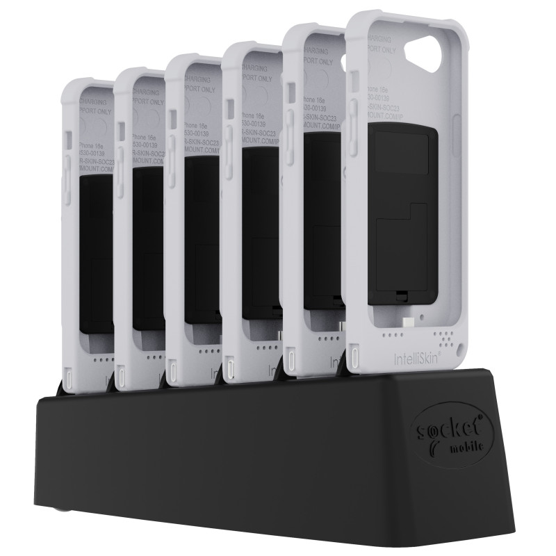 Socket Mobile DuraSled DS840 Lettore di codici a barre per smartphone 1D/2D Grigio, Nero Socket Mobile DuraSled DS840 Lettore di codici a barre per smartphone 1D/2D Grigio, Nero