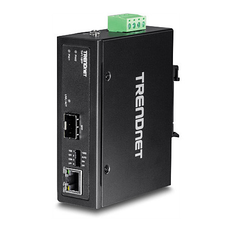 Trendnet TI-F11SFP convertitore multimediale di rete 1000 Mbit s Nero