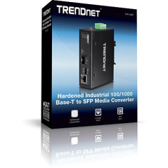 Trendnet TI-F11SFP convertitore multimediale di rete 1000 Mbit s Nero