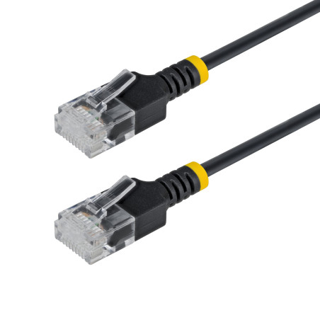 StarTech.com Cavo Ethernet Cat6A Ultra Slim da 4 m Nero, UTP, Rame Puro 34AWG, Cavo di Rete Patch RJ45 Ultra Sottile, Testato