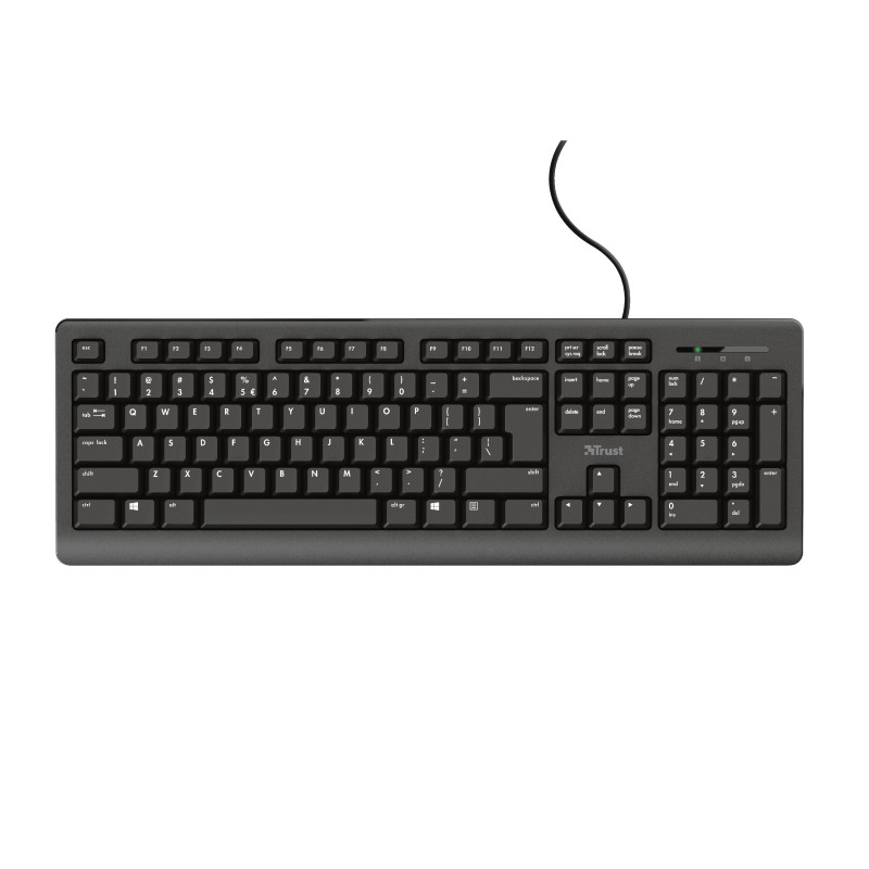 Trust TK-150 tastiera Ufficio USB QWERTZ Tedesco Nero Trust TK-150 tastiera Ufficio USB QWERTZ Tedesco Nero