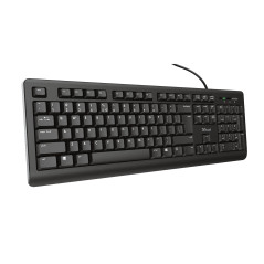 Trust TK-150 tastiera Ufficio USB QWERTZ Tedesco Nero