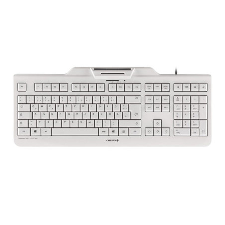 CHERRY KC 1000 SC tastiera Universale USB AZERTY Belga Bianco