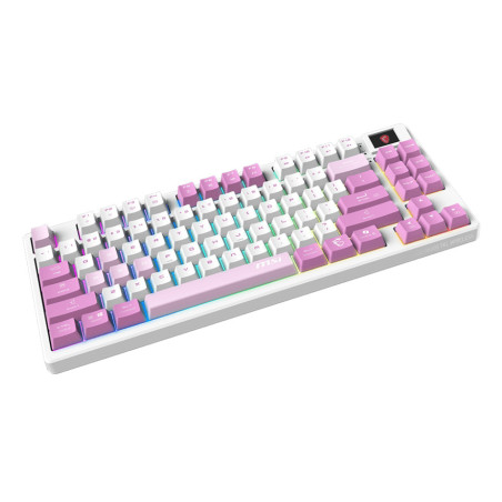 MSI FORGE GK600 TKL WIRELESS VIOLET IT tastiera Gaming USB + Bluetooth QWERTY Italiano Rosa, Viola, Bianco