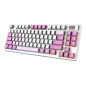 MSI FORGE GK600 TKL WIRELESS VIOLET IT tastiera Gaming USB + Bluetooth QWERTY Italiano Rosa, Viola, Bianco