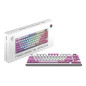 MSI FORGE GK600 TKL WIRELESS VIOLET IT tastiera Gaming USB + Bluetooth QWERTY Italiano Rosa, Viola, Bianco