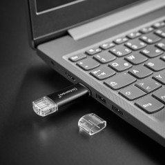 Intenso Twist Line unità flash USB 16 GB USB Type-A   USB Type-C 3.2 Gen 1 (3.1 Gen 1) Antracite