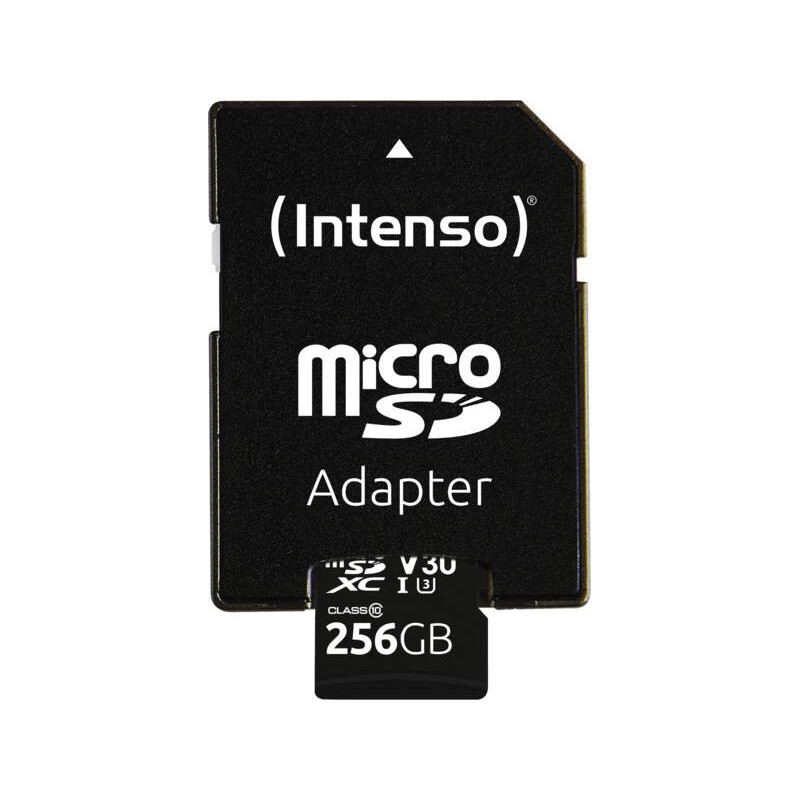 Intenso 3433492 memoria flash 256 GB MicroSDXC UHS-I Classe 10 Intenso 3433492 memoria flash 256 GB MicroSDXC UHS-I Classe 10