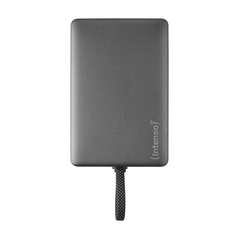 Intenso Powerbank MC10000 con cavo USB-C integrato e retro magnetico, 10.000 mAh, 20 Watt