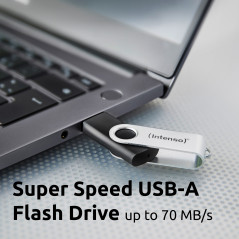 Intenso USB 256GB OFFICE LINE 3.2 Gen1 Silver-Black unità flash USB USB tipo A 3.2 Gen 1 (3.1 Gen 1) Nero, Argento