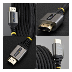 StarTech.com Cavo HDMI High Speed Premium Certificato da 3 m, Ultra Flessibile, 4K 60Hz 1440p 144Hz, HDR10 ARC, 18Gbps, Cavo