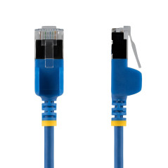 StarTech.com Cavo Ethernet CAT6a Ultra Sottile da 3 m Blu, Snagless, FTP in Rame Puro 34AWG, Cavo Patch RJ45 Sottile, Testato