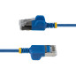 StarTech.com Cavo Ethernet CAT6a Ultra Sottile da 3 m Blu, Snagless, FTP in Rame Puro 34AWG, Cavo Patch RJ45 Sottile, Testato