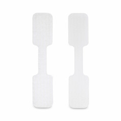 StarTech.com Etichette per cavi da 9cm, confezione da 100, bianco, Etichette per la gestione cavi con fissaggio a strappo,