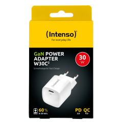 Intenso W30C² GaN Universale Bianco AC Ricarica rapida Interno