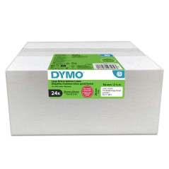 DYMO LW etichette di ritorno originali | 25 mm x 54 mm | 24 rotoli da 500 etichette facili da staccare (12.000 pezzi) |
